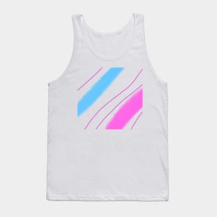 Colorful watercolor abstract texture art design Tank Top